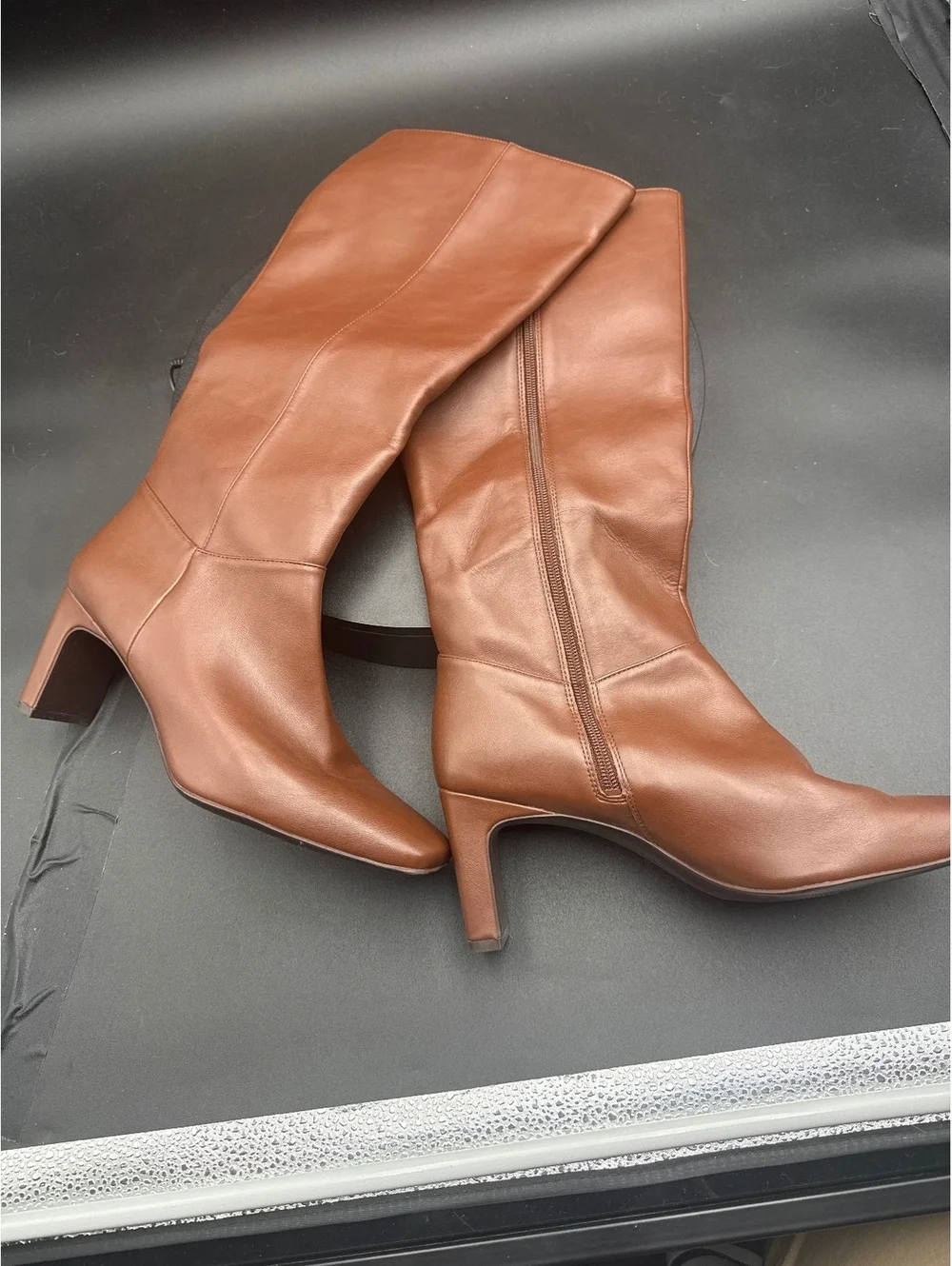 Naturalizer Women's Brown Leather Knee-High Boots